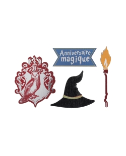 Deco Mesa Confeti Mago 6 X 5.5 Y 8 X 1.5cm Madera ***OFERTA DTO NO ACUMULABLE