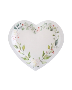 Platos Boda Verde 22.5 X 20cm Carton ***OFERTA DTO NO ACUMULABLE