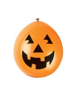 Globos 22,8cm Latex Calabazas