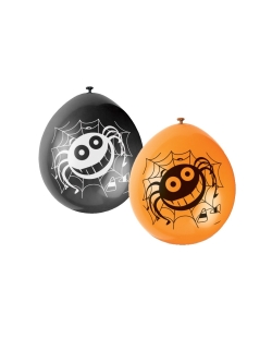 Globos 22,8cm Latex Arañas
