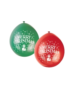 Globos Latex 22,8cm Merry Christmas
