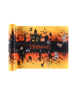 Camino Mesa Casa Encantada Halloween 30cm X 5m Tejido No Tejido Poliester ***OFERTA DTO NO ACUMULABLE