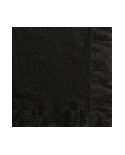 Servilletas 25 x 25cm Negro ***OFERTA DTO NO ACUMULABLE