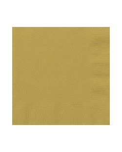 Servilletas 33 x 33cm Oro ***OFERTA DTO NO ACUMULABLE