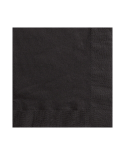 Servilletas 33 x 33cm Negro ***OFERTA DTO NO ACUMULABLE