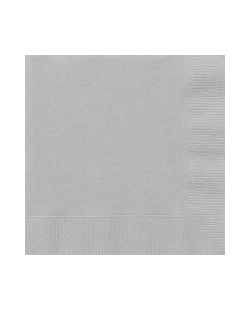 Servilletas 25 x 25cm Plata ***OFERTA DTO NO ACUMULABLE