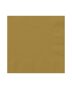 Servilletas 25 x 25cm Oro ***OFERTA DTO NO ACUMULABLE
