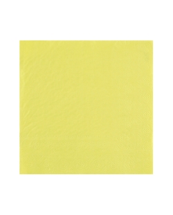 Servilletas cristal Amarillo Limon 33x33cm Papel 2c 18gr/m2 ***OFERTA DTO NO ACUMULABLE