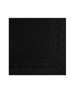 Servilletas cristal Negro 33x33cm Papel 2c 18gr/m2 ***OFERTA DTO NO ACUMULABLE