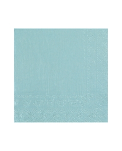 Servilletas cristal Azul Claro 33x33cm Papel 2c 18gr/m2 ***OFERTA DTO NO ACUMULABLE
