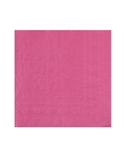 Servilletas cristal Rosa Caramelo 33x33cm Papel 2c 18gr/m2 ***OFERTA DTO NO ACUMULABLE