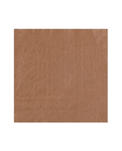Servilletas cristal Bronce 33x33cm Papel 2c 18gr/m2 ***OFERTA DTO NO ACUMULABLE