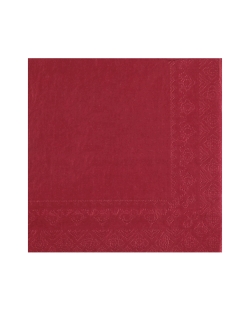 Servilletas cristal Burdeos 33x33cm Papel 2c 18gr/m2 ***OFERTA DTO NO ACUMULABLE