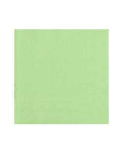 Servilletas cristal Verde Menta 33x33cm Papel 2c 18gr/m2 ***OFERTA DTO NO ACUMULABLE