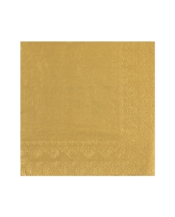 Servilletas cristal Oro 33x33cm Papel 2c 18gr/m2 ***OFERTA DTO NO ACUMULABLE