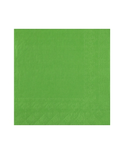 Servilletas cristal Verde Manzana 33x33cm Papel 2c 18gr/m2 ***OFERTA DTO NO ACUMULABLE