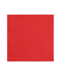 Servilletas cristal Rojo 33x33cm Papel 2c 18gr/m2 ***OFERTA DTO NO ACUMULABLE
