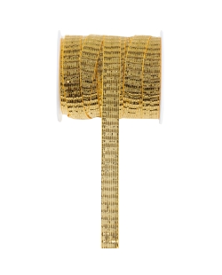 Cinta Brillo Oro 10mm x 5m Poliester ***OFERTA DTO NO ACUMULABLE