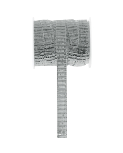 Cinta Brillo Plata 10mm x 5m Poliester ***OFERTA DTO NO ACUMULABLE