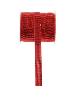 Cinta Brillo Rojo 10mm x 5m Poliester ***OFERTA DTO NO ACUMULABLE