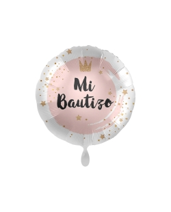 17/43CM MI BAUTIZO CORONA ROSA ***OFERTA DTO NO ACUMULABLE
