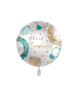17/43CM FELIZ CUMPLEAÑOS GOLDEN BLUE ***OFERTA DTO NO ACUMULABLE