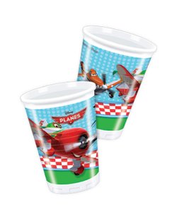 Vasos Plastico 200ml Aviones (Planes) ***OFERTA DTO NO ACUMULABLE  