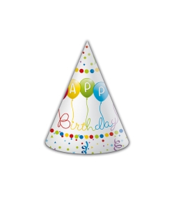 Gorros Happy Birthday Streamers