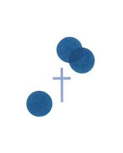 Confeti Cruces Comunion Cruz Azul Papel 14gr