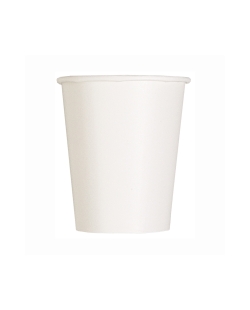 Vasos 266ml Blanco Carton ***OFERTA DTO NO ACUMULABLE