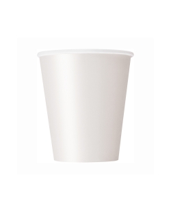Vasos 266ml Blanco Carton ***OFERTA DTO NO ACUMULABLE