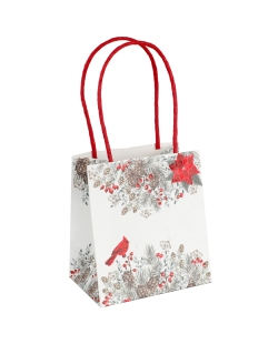 Bolsa Poinsetia Rojo 10X7X11cm Papel ***OFERTA DTO NO ACUMULABLE