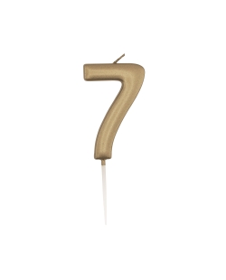 Vela Oro Metal Nº 7