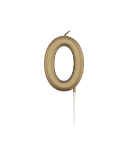 Vela Oro Metal Nº 0