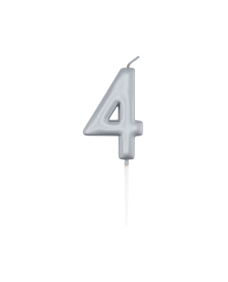 Vela Plata Metal Nº 4