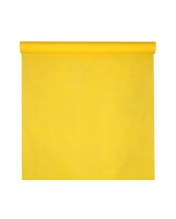 Mantel Harmony Amarillo 120cm Tela opaca polipropileno no tejido 60gr/m2 De 25m ***OFERTA DTO NO ACUMULABLE