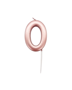 Vela Oro Rosa Metal Nº 0