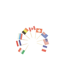 Palillos Banderas Paises 