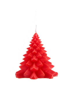 Vela Pino Rojo 7.5X8cm Parafina ***OFERTA DTO NO ACUMULABLE