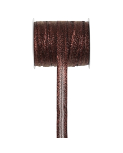 Cinta Brillo Chocolate 10mm x 5m Poliester ***OFERTA DTO NO ACUMULABLE