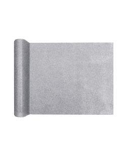 Camino Mesa Brillante Plata 28cm X 3m Poliester ***OFERTA DTO NO ACUMULABLE