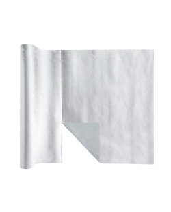 Camino mesa Harmony precorte metal Plata 40cm Tela opaca polipropileno no tejido 60gr/m2 De 4,8m ***OFERTA DTO NO ACUMULABLE