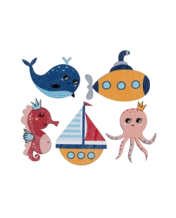 Deco Mesa Confeti Pequeño Marinero 4 X 6 Y 6 X 5cm Madera ***OFERTA DTO NO ACUMULABLE