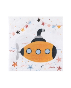 Servilletas Pequeño Marinero 33 X 33cm Papel 3 Capas ***OFERTA DTO NO ACUMULABLE