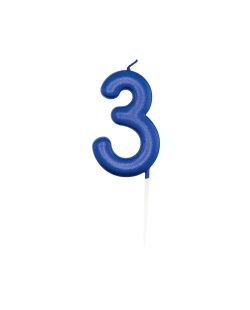 Vela Azul Metal Nº 3