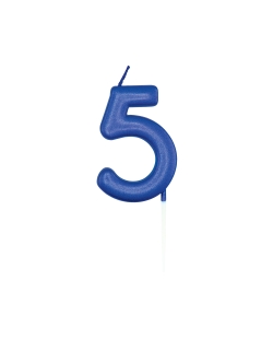 Vela Azul Metal Nº 5