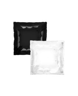 Forma Cuadrado Doble Cara Negro y Blanco 61cm