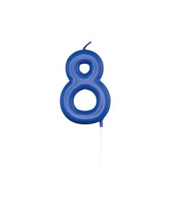 Vela Azul Metal Nº 8