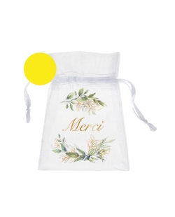 Bolsas Merci Follage Verde 7.5 X 10cm Tela Organza ***OFERTA DTO NO ACUMULABLE