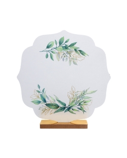 Centro Mesa Follage Verde 19.5 X 4 X 19cm Madera ***OFERTA DTO NO ACUMULABLE